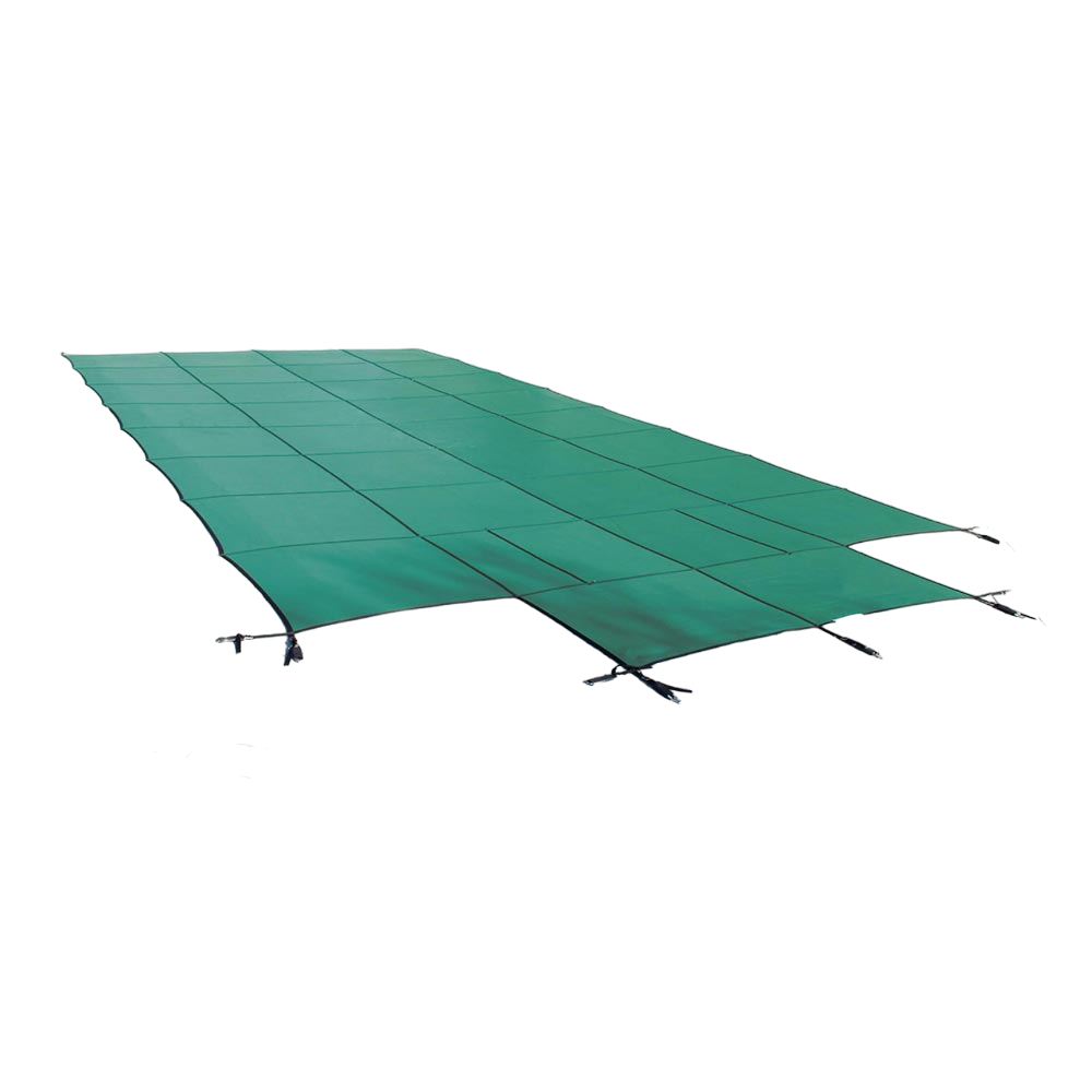 HPI 20' x 40' Standard Mesh Safety Cover w/ 8' CES, Green - Thumbnail 2