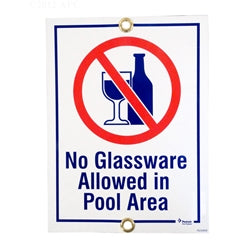 Pentair R232600 Sign No Glass Ware