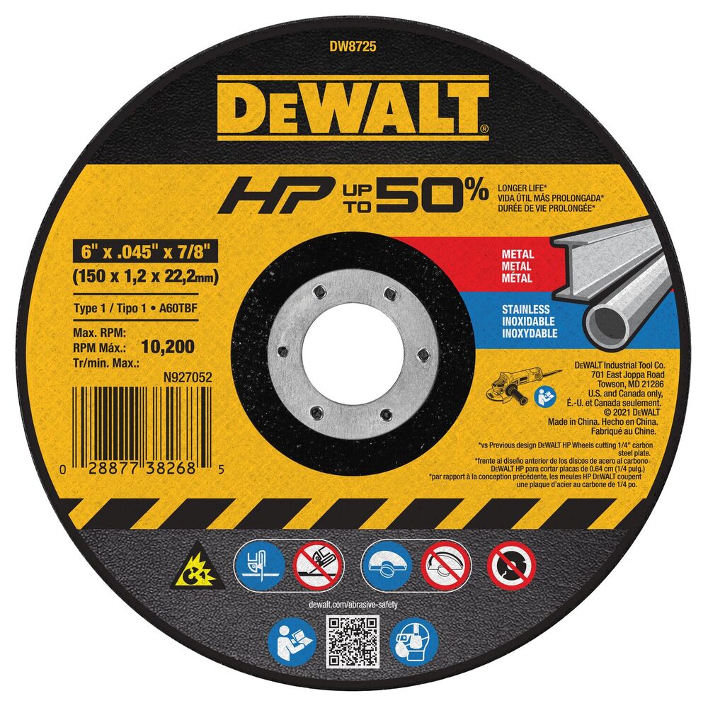 DEWALT DW8725Z CUT-OFF SAWS & DISCS