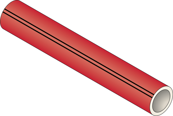 HeatLink 21205RW HeatLink 1/2 x 20' Red PureLink Plus UV Stabilized PEX-a Tubing