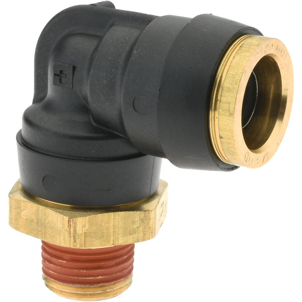 PARKER Parker PF-00063 90 Swivel Elbow 5/8in Od 3/8in Mnpt Brass