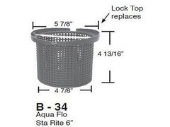 Aladdin B-34 Basket for Aqua Flo Sta Rite 6