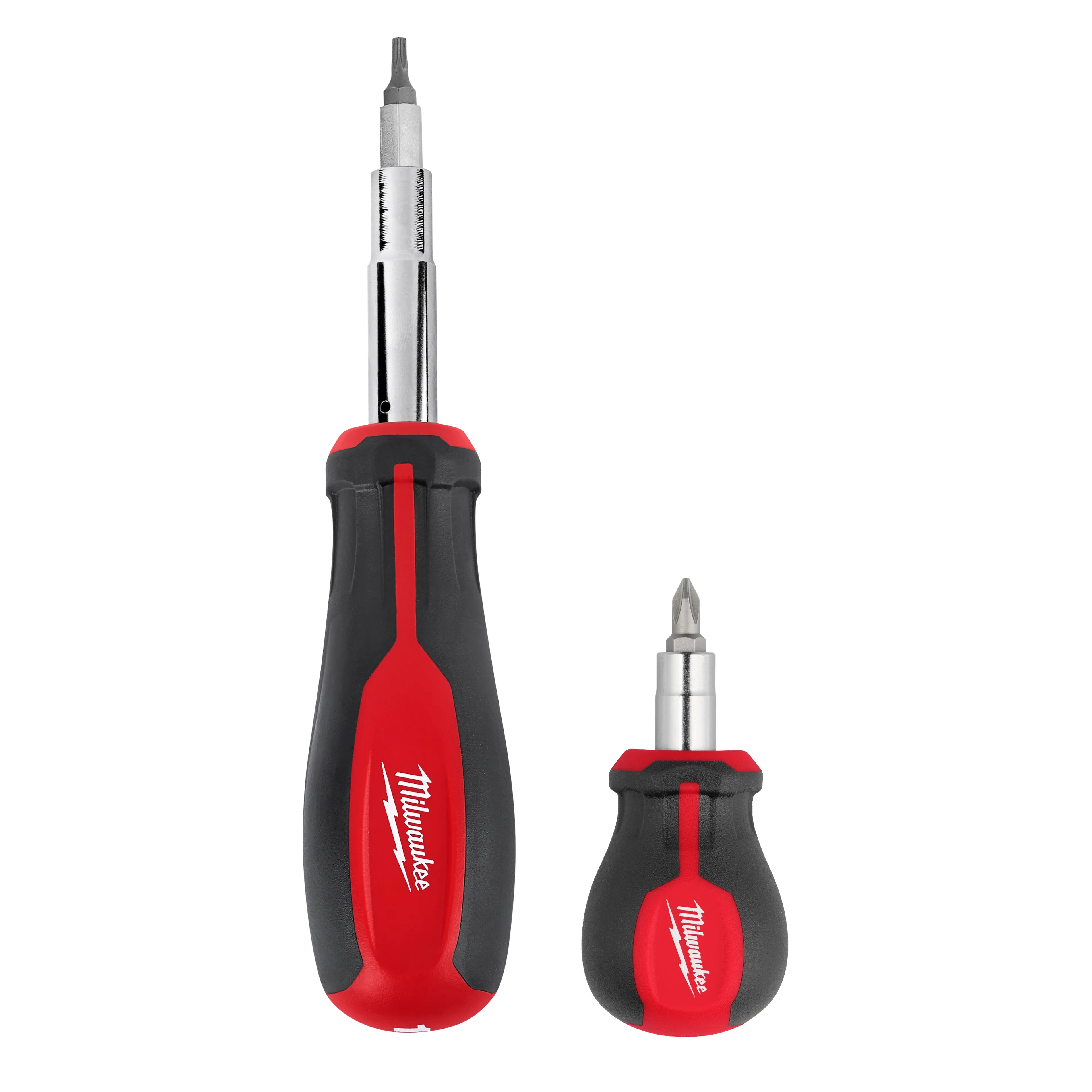 MILWAUKEE Milwaukee 48-22-2763 11-in-1 Multi-Bit Screwdriver and 6-in-1 Stubby Multi-Bit Screwdriver Set (2-Pack)