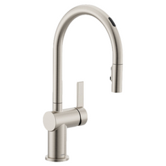 Moen 7622EVSRS Kitchen Faucet Cia 1 Lever ADA Spot Resist Stainless Pull Down 1 Hole 1.5 Gallons per Minute