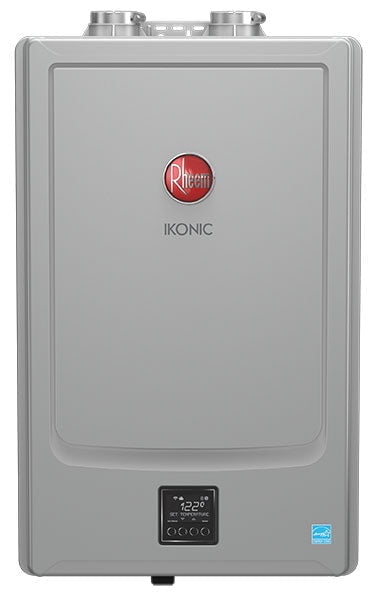 Rheem RTGH-S10i IKONIC RTGH-S Tankless Gas Water Heater, Super High Efficiency, Condensing, Indoor, EcoNet Enabled, 10.1 Max GPM, 96% UEF, 11k-180k BTU, Compatible with NG and LP