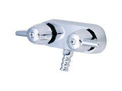 Central Brass 0206 Chrome Cast Brass 2-Handle Leg Tub Faucet 3/4-14 NPSM 3-3/8 in Centers
