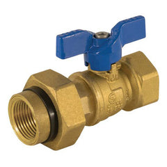 Jomar 101-403DU Gas Ball Valve, 2 Piece, Integrated Dielectric Union End, 600 WOG