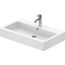 Duravit 04548000001 Lavatory Sink Vero Wall Mount with Overflow & WonderGliss Surface Treatment 18-1/2 x 31-1/2 Inch Rectangle White 1 Hole