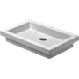 Duravit 0317580000 Lavatory Sink 2nd Floor Washbowl 22-7/8 x 16-3/8 Inch Rectangle White