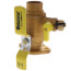 Webstone 50416 Ball Valve Brass 1-1/2 SweatxFlange with Drain Full Port