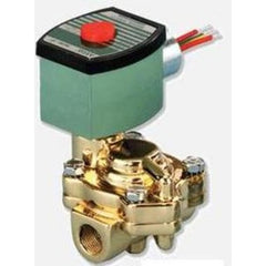 ASCO 8221G009 Solenoid Valve 8221 2-Way Brass 1-1/4 Inch NPT Normally Closed 120 Alternating Current NBR
