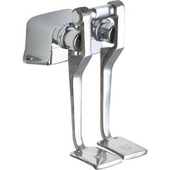 Chicago Faucets 625LPABCP Hot and Cold Water Pedal Box with Long Pedals in Polished Chrome