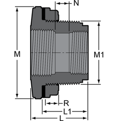 Spears 872-020 2 PVC Tank Adapter FPTXFPT