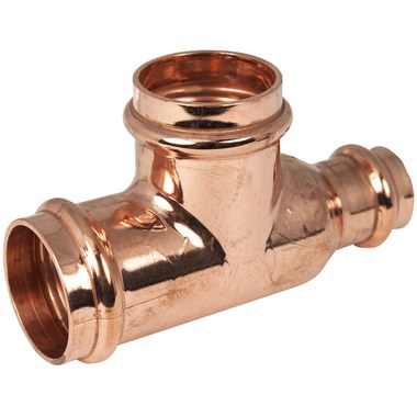 Apollo 10066397 811R Tee - Reducing Run & Outlet, Copper, Small Diameter, PxPxP, 1-1/2 in x 3/4 in x 1 in