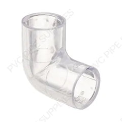 Spears 406-020L 2 PVC 90 Elbow Socket SCH40 Clear