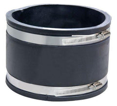 Fernco 1004-66 Clamp Plastic Coupling with Stainless Steel Band 6 in. Coupling