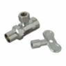 BrassCraft SR15X-C Brass Multi-Turn Angle Supply Stop Valve with Loose Key 3/8 in FIP x Compression