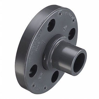 Spears 856-010 PVC Pipe Flange Van Stone with PVC Ring 1 Inch PVC Spigot Schedule 80