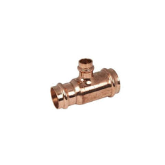 Apollo 10077792 Model 811R 1-1/4 x 3/4 x 3/4 in. Press Reducing Domestic UNS C12200 and DZR Copper Tee