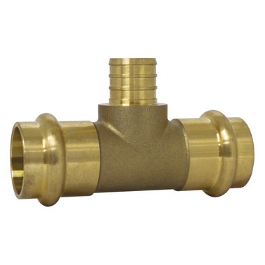 Webstone 86152W Tee F1807 1/2 Inch Brass Prs X Prs X PEX