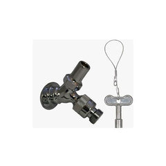 Prier C-255CP.75 Loose Key Anti-Siphon Angle Sill Faucet with 3/4-Inch FPT, Polished Chrome Plated