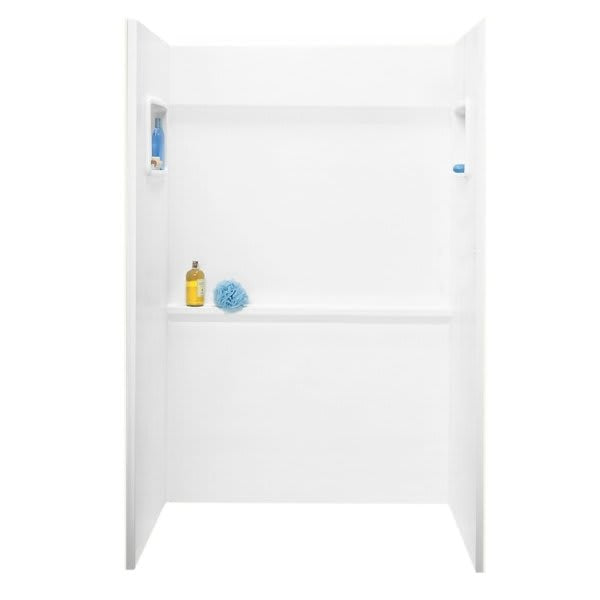 Swan SA03448.010 Shower Wall Veritek Alcove 34 x 48 Inch White Veritek 48 x 72 Inch