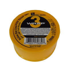 Mill Rose 70830 3-Wrap Yellow Gas Line PTFE Thread Seal Tape 3/4 x 260 Roll