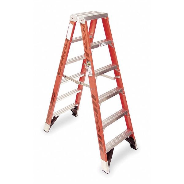 WERNER T7406 T7400 Type IAA Step Ladder 375 lb Load 6 ft Ladder