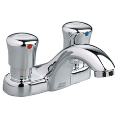 American Standard 1340227.002 Pillar Two Handle Metering Bathroom Sink Faucet in Polished Chrome