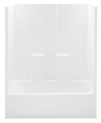 Aquatic 260330ML-WH Everyday 60 in. x 31-1/4 in. Tub & Shower Unit in White with Left Drain