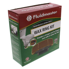 Fluidmaster 7514 Reinforced Extra-Thick Wax Ring Kit w/Flange, Brass Bolts and Hardware (Fits 3 in. and 4 in. waste lines)