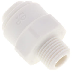 John Guest PP010821W 1/4 x 1/8 NPTF Male Connector Polypropylene