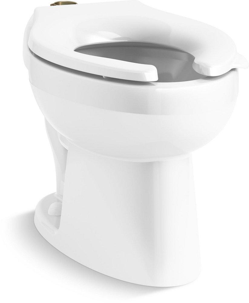 Kohler 96053-0 Wellcomme Ultra 1.6 Gpf Elongated Floor Mount Toilet Bowl With Top Spud