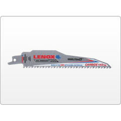 Lenox 1832162 CARBIDE TIPPED RECIP SAW BLADE 656RCT 6 X 1 X 050 X 6TPI 5PK