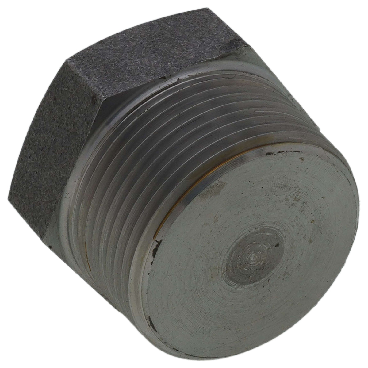 Merit Brass C3517H-20 1-1/4 3000# A105N Carbon Steel Hex Head Plug (NPT)