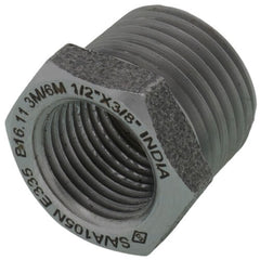 Merit Brass C3514-0806 1/2 x 3/8 3000# A105N Carbon Steel Hex Bushing NPT