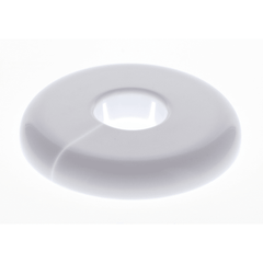 Pasco 2874-W 3/4CWT White F&C Plate Polypropylene