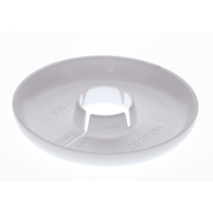 Pasco 2874-W 3/4CWT White F&C Plate Polypropylene