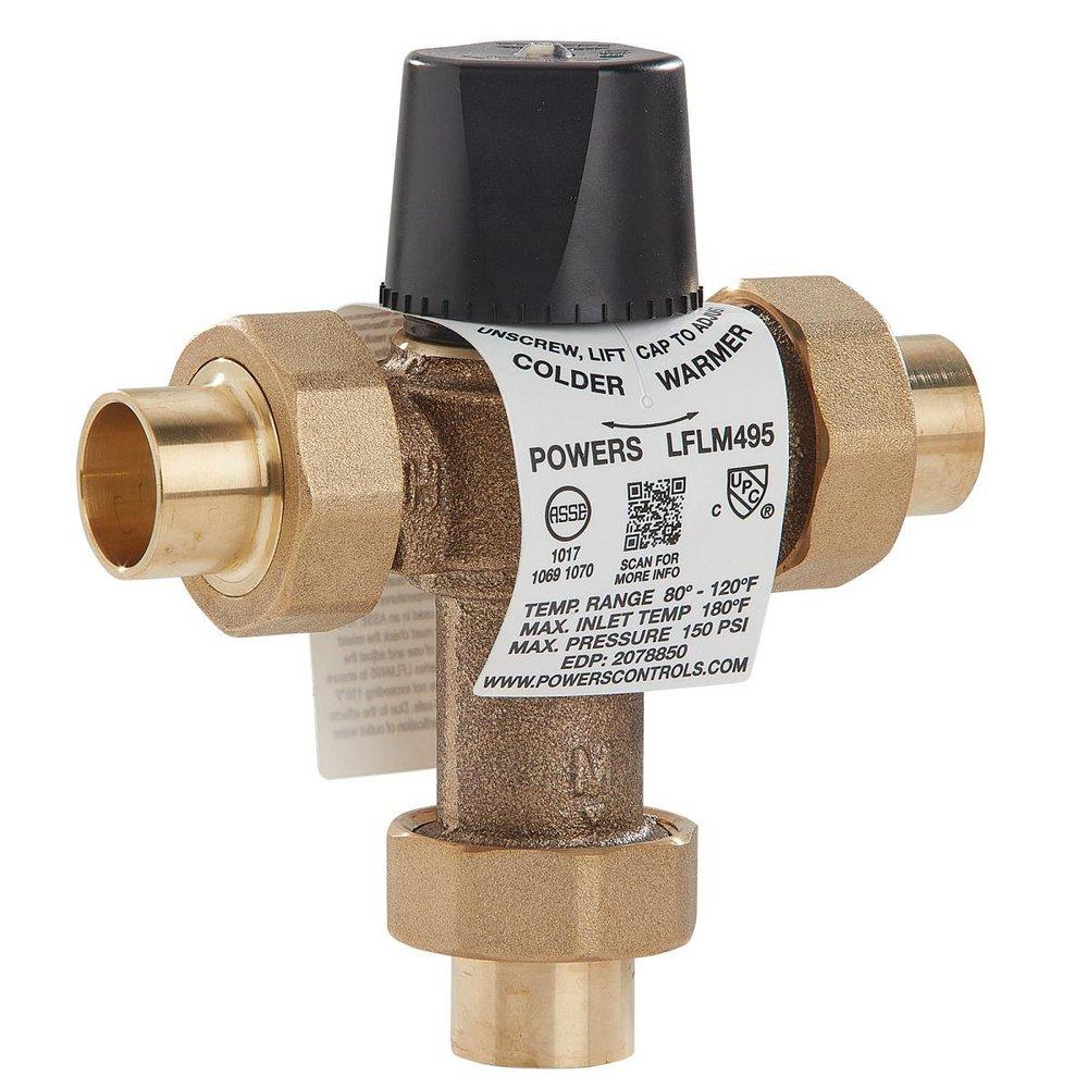 Powers 6550036 HydroGuard LFLM495 Thermostat Mixing Valve 3/4 in.