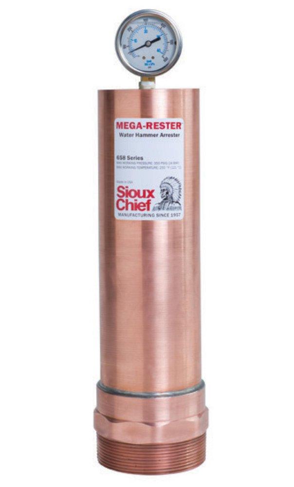 Sioux Chief 658-2002 MegaRester 2 x 29-1/4 in. Copper and Brass MIP Water Hammer Arrestor