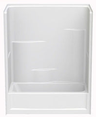 Aquatic 260330SL-WH Everyday 60 in. x 31 in. Tub & Shower Unit in White with Left Drain