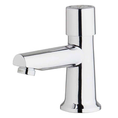 Chicago Faucets 3500-E2805ABCP Ecast® Single Handle Metering Monoblock Bathroom Sink Faucet in Polished Chrome