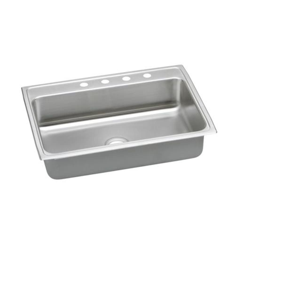 Elkay LRADQ3122553 Lustertone Classic Stainless Steel 31 x 22 x 5-1/2 3-Hole Single Bowl Drop-in ADA Sink