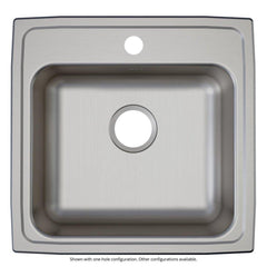 Elkay LRAD1919551 Lustertone Classic Stainless Steel 19-1/2 x 19 x 5-1/2 Drop-In ADA Sink