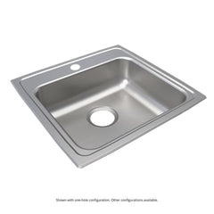 Elkay LRAD1919550 Lustertone Classic Stainless Steel 19-1/2 x 19 x 5-1/2 Single Bowl Drop-in ADA Sink