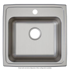 Elkay LRAD1919550 Lustertone Classic Stainless Steel 19-1/2 x 19 x 5-1/2 Single Bowl Drop-in ADA Sink