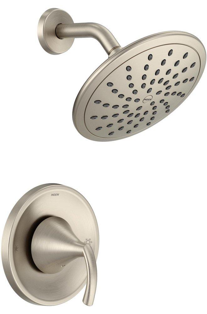 Moen T2842EPBN Glyde One Handle Single Function Shower Faucet in Brushed Nickel (Trim Only)