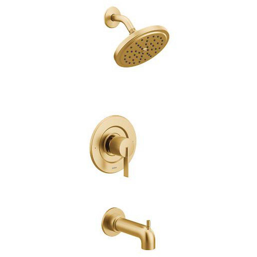 Moen T2263EPBG Cia One Handle Single Function Bathtub & Shower Faucet in Brushed Gold (Trim Only)