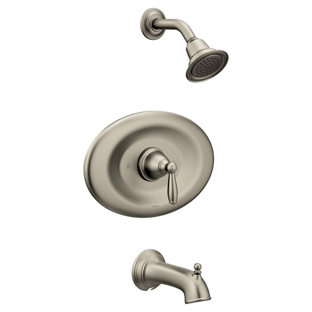 Moen T2157EPBN Brantford One Handle Single Function Bathtub & Shower Faucet in Nickel (Trim Only)