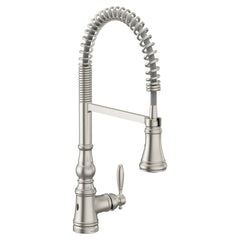 Moen S73104EWSRS Weymouth Spot Resist Stainless One-Handle Kitchen Faucet